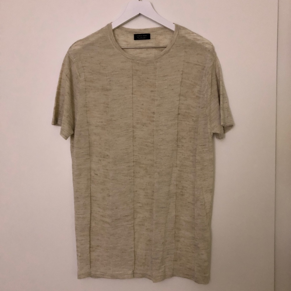 Zara Slim Fit Textured Boho Shirt